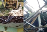 Foto : Kondisi bangunan sekolah yang belum mendapatkan perhatian dan rehab gedung dari pemerintah.