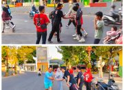 Antisipasi Kekurangan CAIRAN Dalam Tubuh Saat Kemarau, Laskar Muda Taretan AF Bagikan Minuman Sehat Gratis