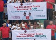 Disambut Antusias Warga Desa Pabian PAC PDI P Kecamatan Kota Sumenep Adakan Tes Kesehatan Gratis