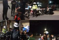 Foto : Saat tim elang satlantas polres Sumenep melakukan patroli