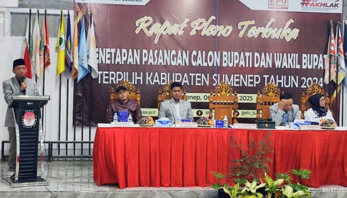 Pasangan FAHAM Resmi Ditetapkan KPU Sumenep Sebagai Bupati dan Wakil Bupati 2025 – 2030