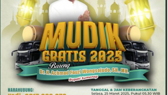 Bupati Sumenep Sediakan Mudik Gratis Jakarta–Sumenep 2025 , Begini Persyaratannya