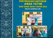 Hikmah Ramadhan 2025, Kades Karduluk serahkan Santunan kepada Anak Yatim