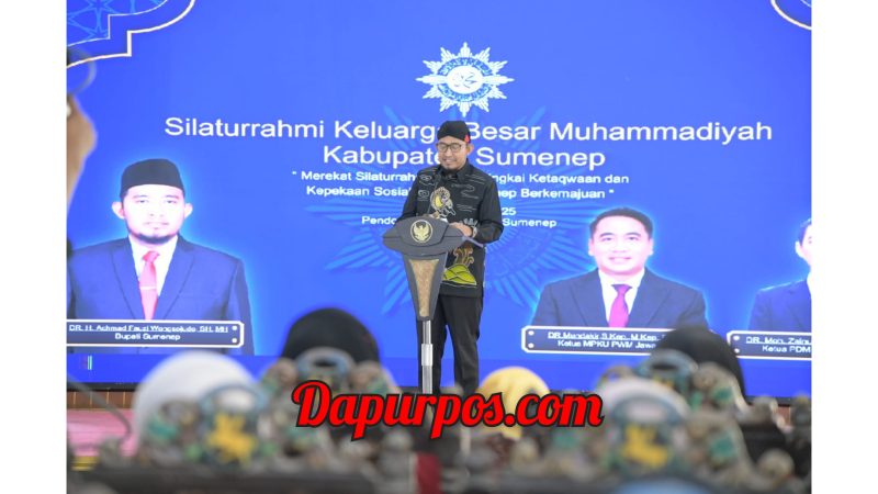 Foto : Bupati Sumenep Fauzi Wongsojudo Ketika memberikan sambutan
