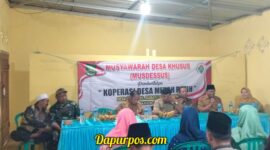 Foto : Suasana MUSDESUS Pembentukan Pengurus Koperasi Merah Putih di Desa Duko Barat.