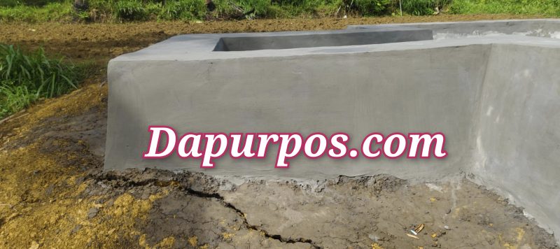 Foto : Bangunan embung yang diduga bermasalah