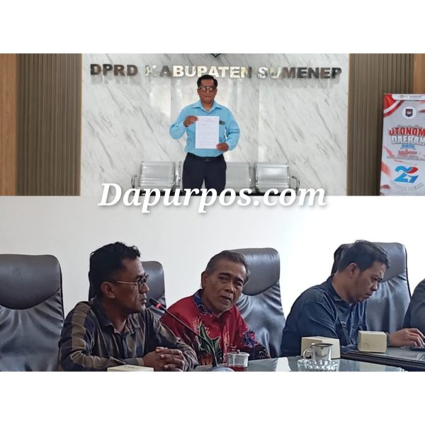 Gambar atas Ketua LBH FORpKOT Sumenep Herman Wahyudi, S.H.
Gambar bawah anggota FORpKOT ketika sedang melakukan audiensi bersama komisi III DPRD Sumenep