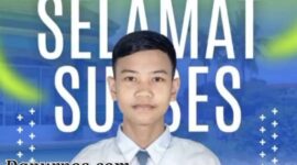 Foto : M. Sharif Hidayatullah Siswa MTsN 2 Sumenep Yang Berhasil menjadi Juara 1 Tingkat Nasional Penulisan Kaligrafi Katagori Bebas