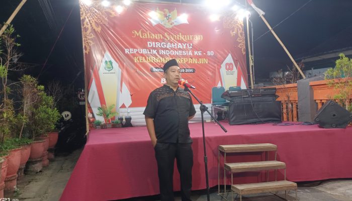 Puncak HUT RI ke-80, Kelurahan Kepanjin Gelar Tasyakuran dan Pemberian Hadiah