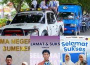 SMAN 1 Sumenep Semarakkan Kota dengan Kirab Prestasi, Tiga Siswa Raih Medali Nasional