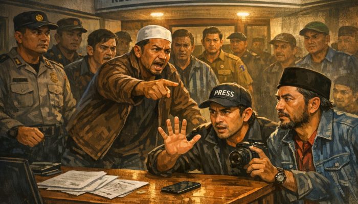 Sejumlah Warga Datangi Kantor Kecamatan Pasongsongan Usai Mediasi, Jurnalis dan Aktivis Mengaku Dapat Tekanan