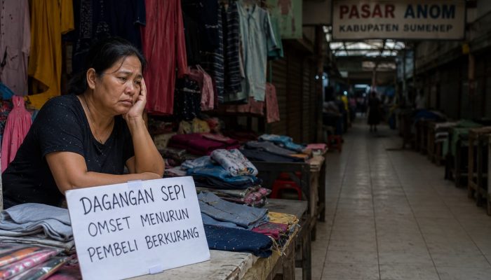 Pedagang Pasar Anom Keluhkan Omzet Penjualan Terus Menurun Tiap Tahun