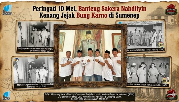 Jejak Bung Karno di Sumenep Tak Boleh Dihapus, Banteng Sakera Nahdliyin Serukan Perlawanan terhadap Lupa Sejarah